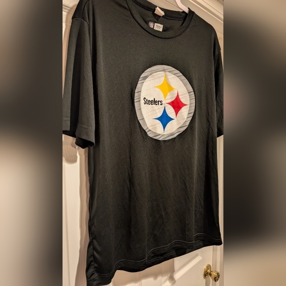 Pittsburgh Steelers NFL Team Apparel Sport-Tek TX3 Black Polyester Tech T-Shirt - Picture 4 of 15